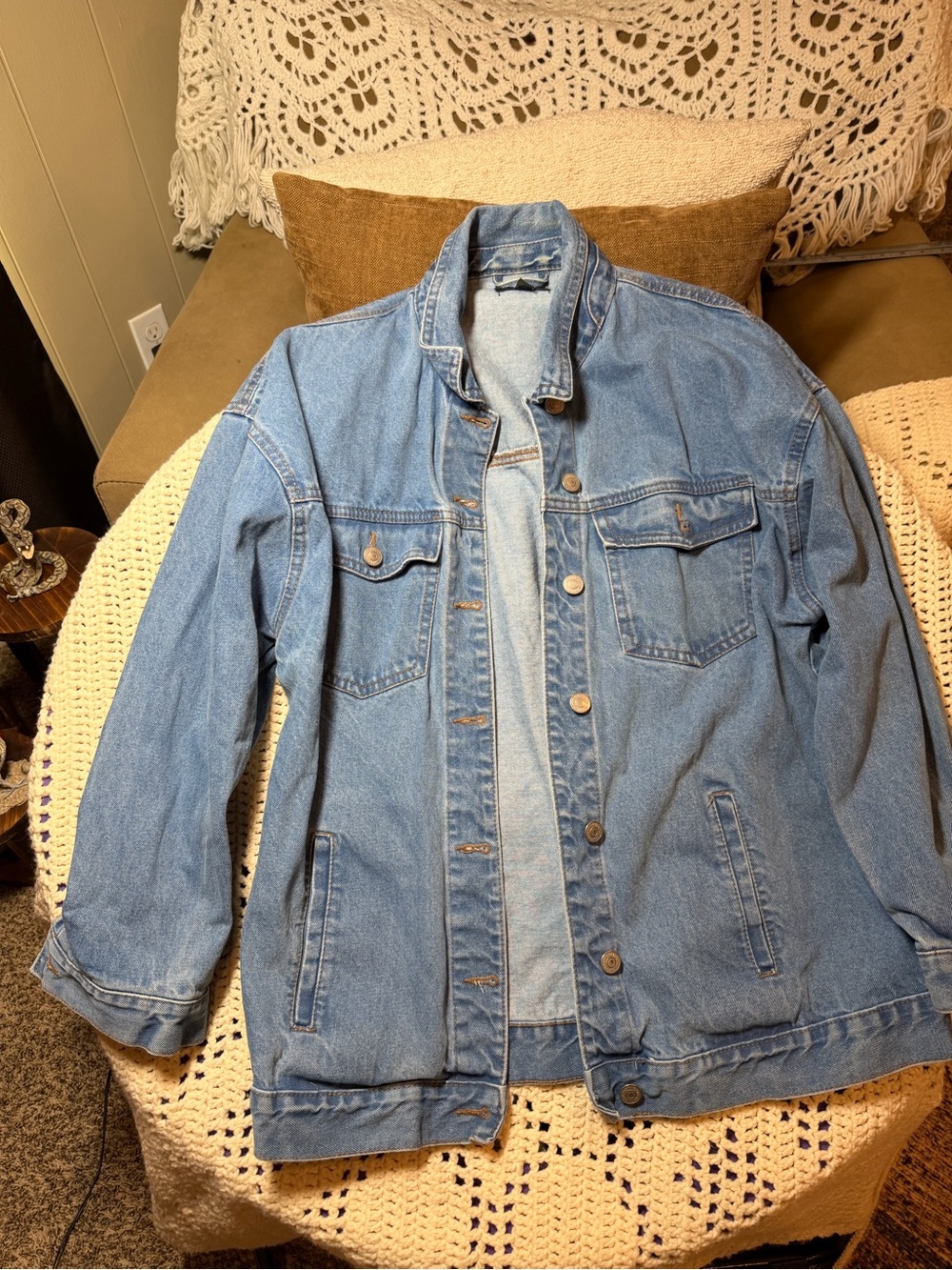 New Look Light Blue Denim Shirt Jacket